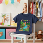 Toddler T-shirt, Jungle Animals Theme, Graphic Nature Tee, Kids Safari Shirt