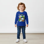Toddler Long Sleeve Tee, Jungle Animals Nature Theme Tiger Graphic Art Shirt