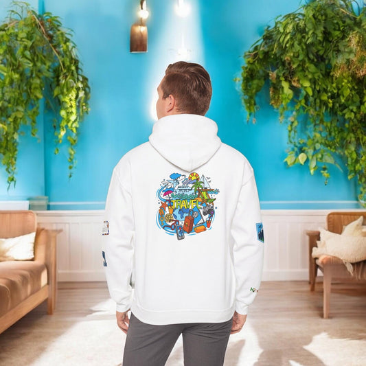 Travel Enthusiast Unisex Hoodie, Vacation Mode Graphic Sweatshirt, Adventure Clothing