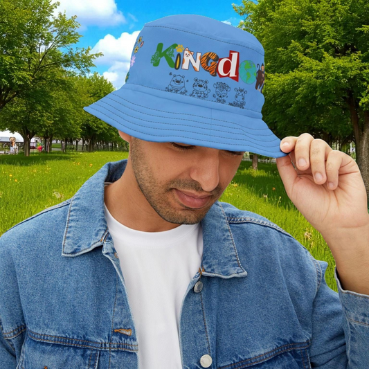 Butterfly Floral Bucket Hat, Wild Life Themed Graphic Unisex Cap, Botanical Print Headwear, Nature Lover Gift, Spring Summer Accessories