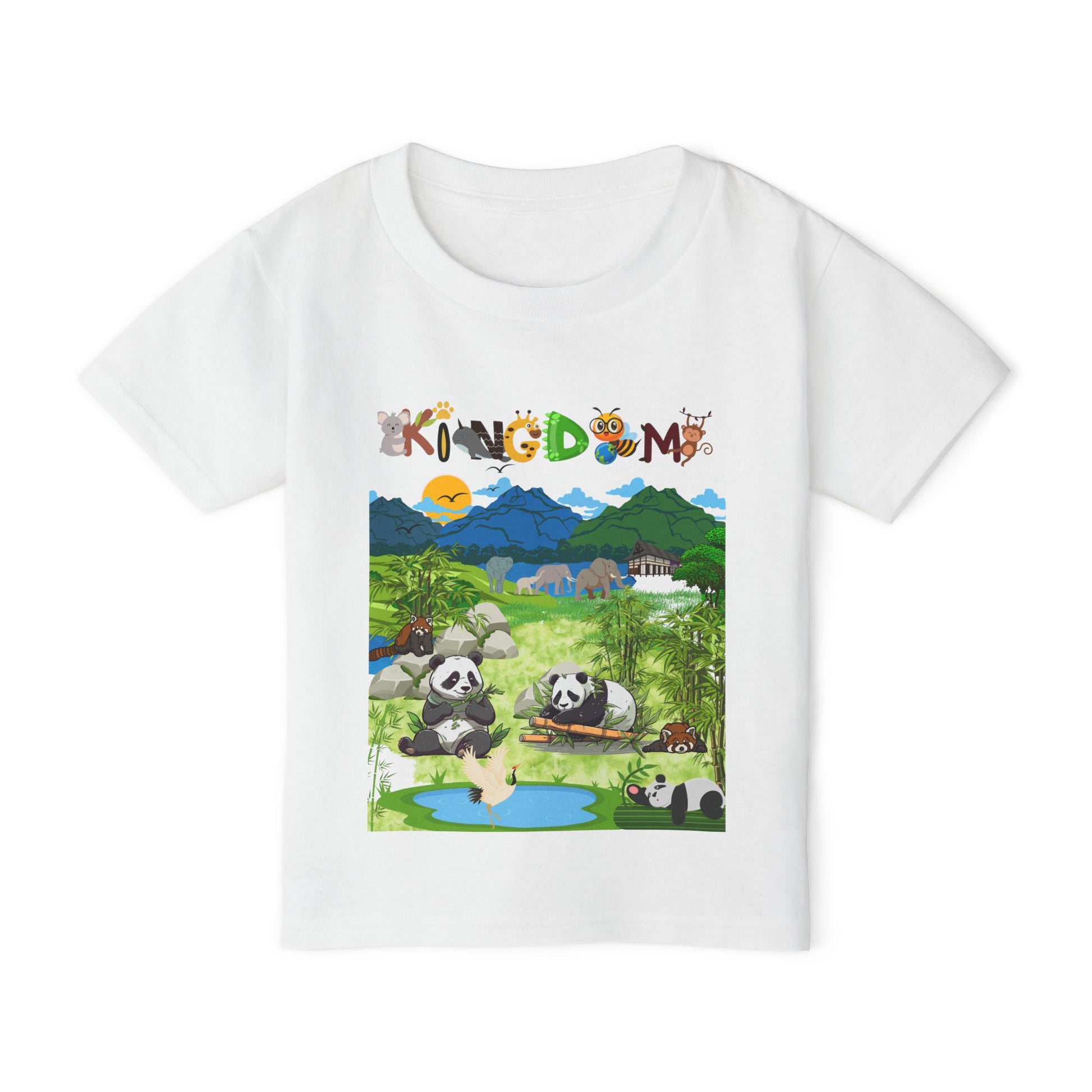 Wild Animals Graphic Toddler T-Shirt, Nature Theme Jungle Safari Shirt