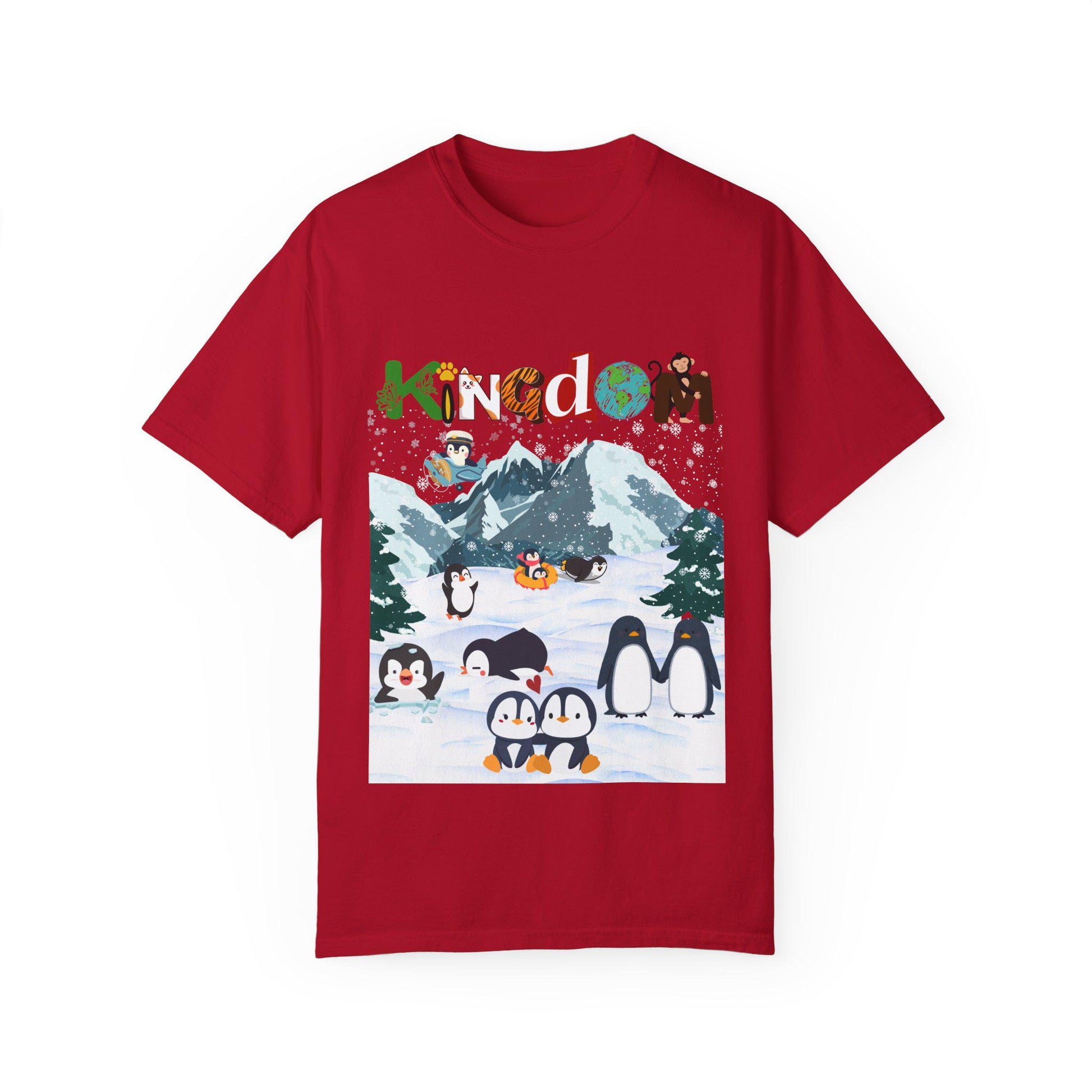 Arctic Life Penguin Graphic Unisex T-Shirt, Nature Theme, Wildlife Tee Shirt, Animal Lover Tee