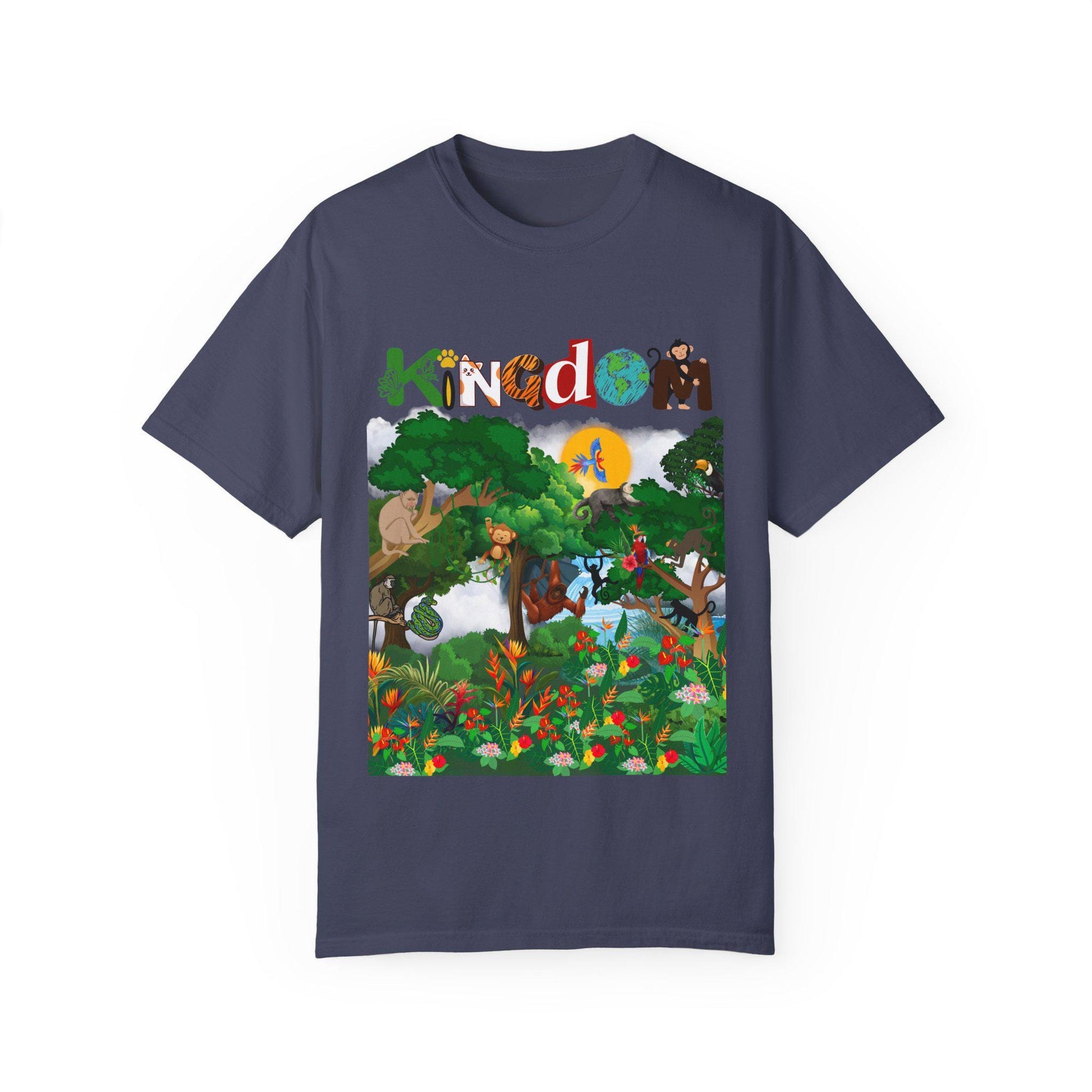 Monkey Graphic Jungle Animals T-shirt, Wildlife Lover Tee, Safari Theme Shirt