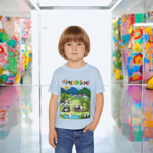 Wild Animals Graphic Toddler T-Shirt, Nature Theme Jungle Safari Shirt