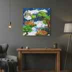 Wild Tiger Nature Wall Art Canvas, Safari Jungle Animal Home Decor Print