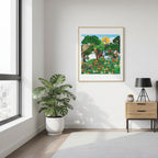 Canvas Gallery Wraps, Jungle Monkey Animal Wall Art Decor Print - Safari Nursery Room