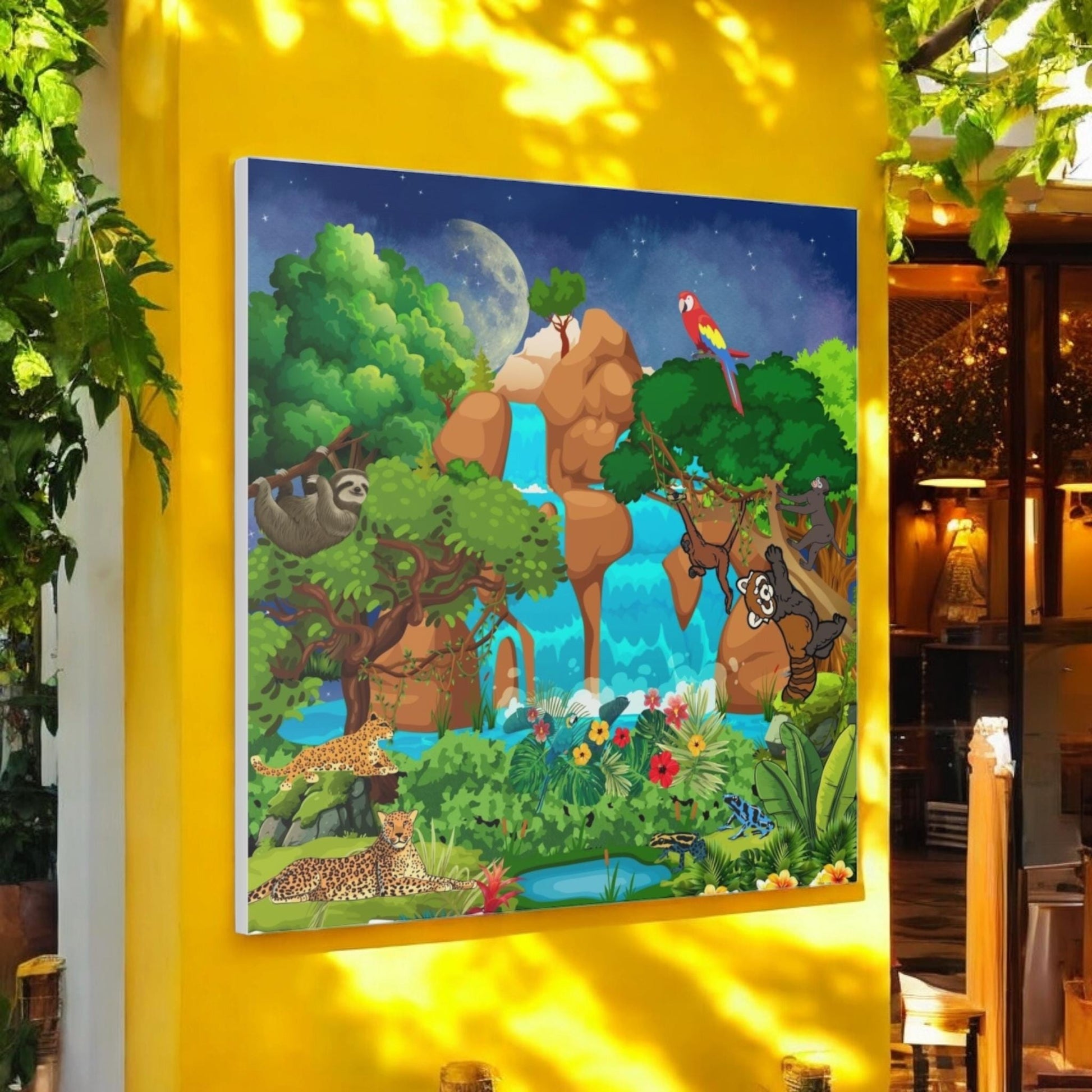 Canvas Gallery Wraps, Jungle Wild Life Art, Animal Wall Art, Nature, Safari Home Decor
