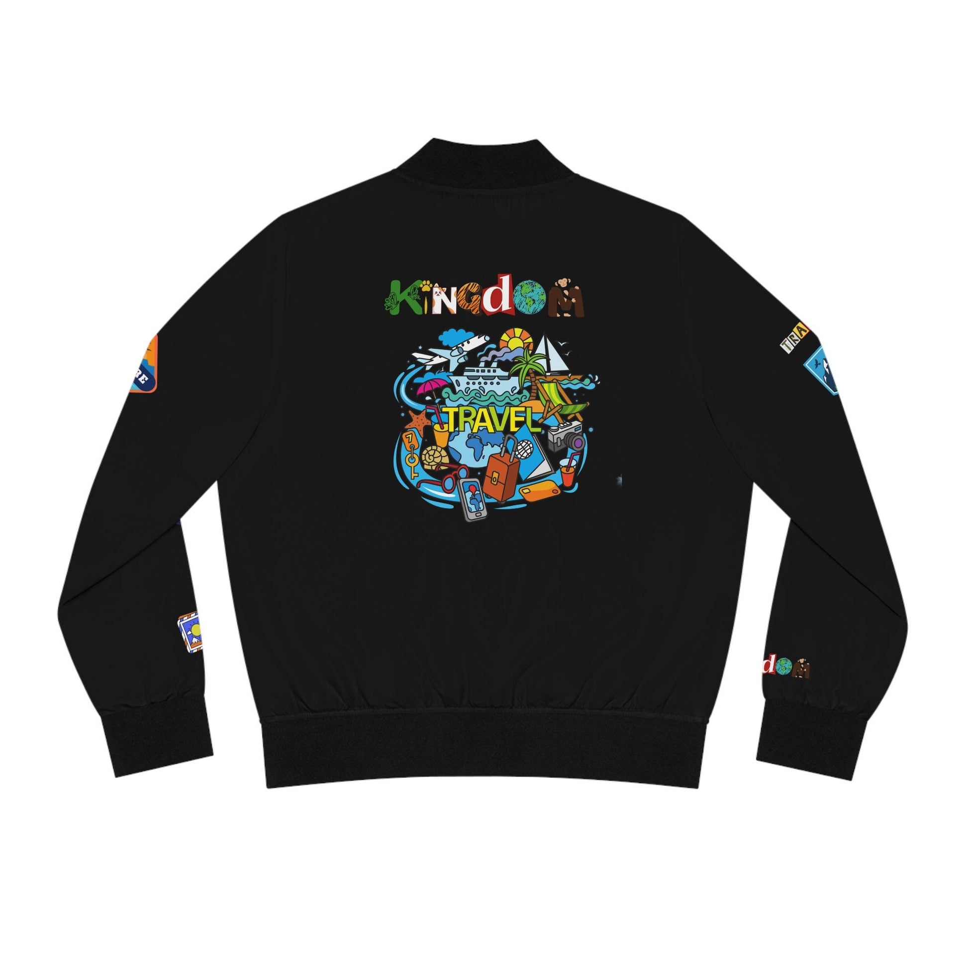 Graphic Women's Bomber Jacket - Travel Enthusiast Vacation Mode Outerwear