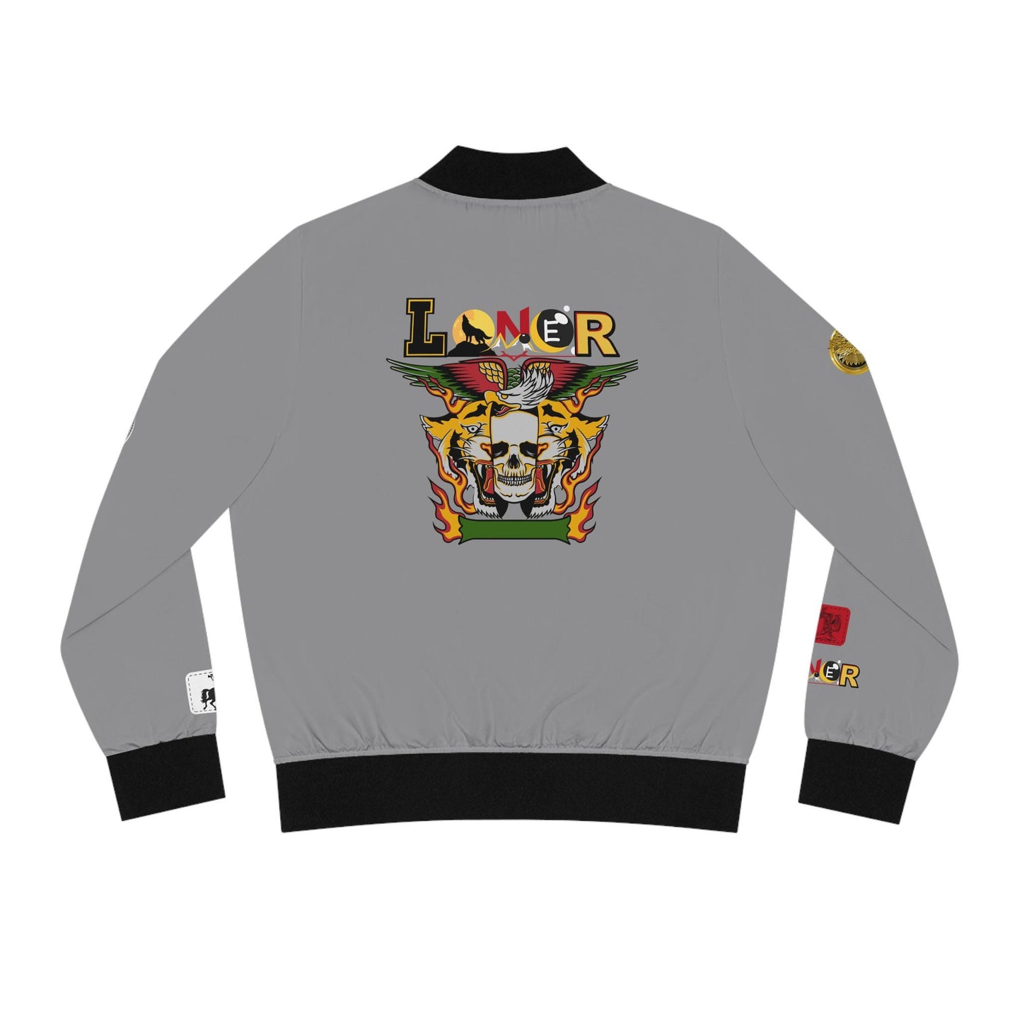 Tiger Graphic Bomber Jacket, Illusion Art All Over Print Women's Outerwear
