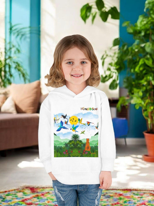 Tropical Birds Toddler Hoodie, Wild Life Theme Fleece Pullover, Kids Animal Sweater, Jungle Print Sweatshirt, Bird Lover Gift