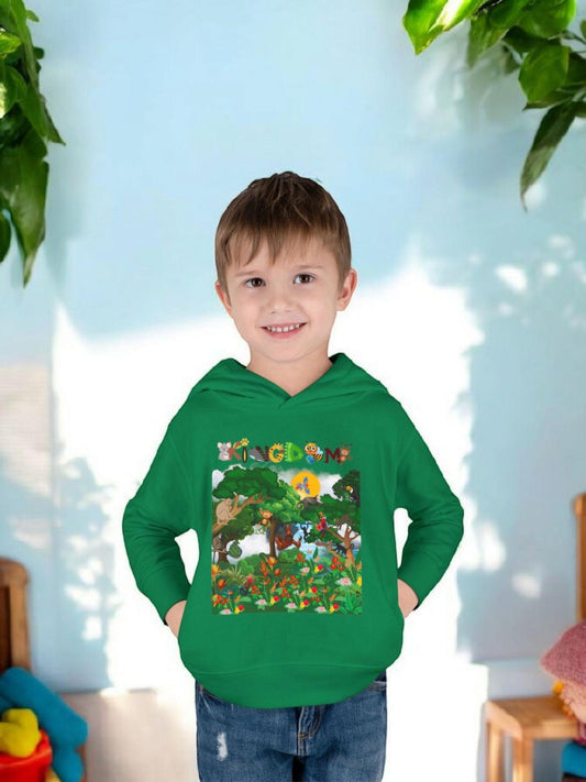 Jungle Animals Toddler Hoodie, Kids Fleece Sweatshirt, Monkey Graphic Baby Pullover