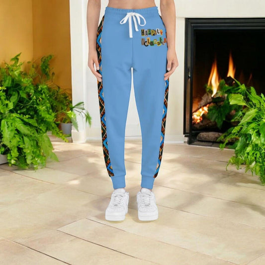 Handcrafted Aztec Pattern Unisex Athletic Joggers, Comfy Aztec Workout Pants, Boho Lounge Joggers