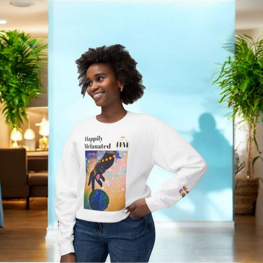 Hand-Drawn African Motif Sweatshirt - Soft and Sustainable Unisex Urban Apparel