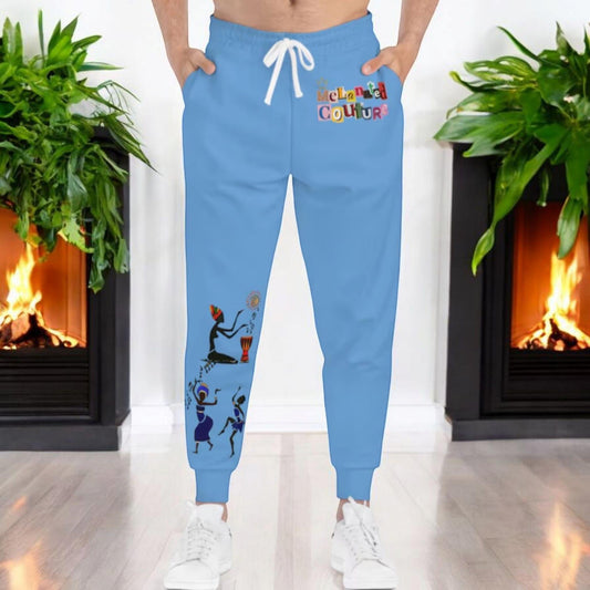 Afro Music Graphic Art Unisex Athletic Joggers, Running Sweatpants, Dance Pants