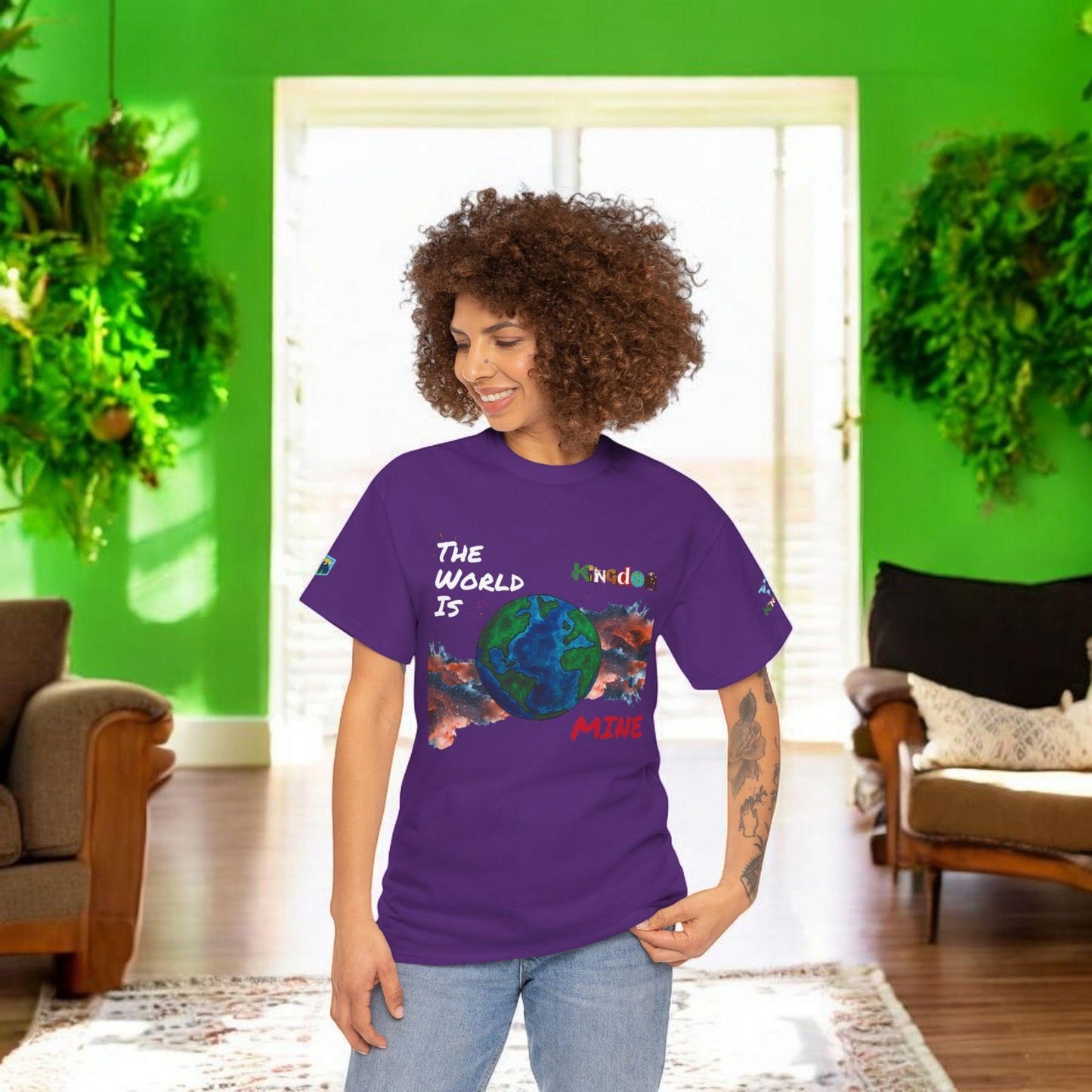 Galaxy Graphic Unisex Tee - Handcrafted Space Shirt, Cosmic Universe Top