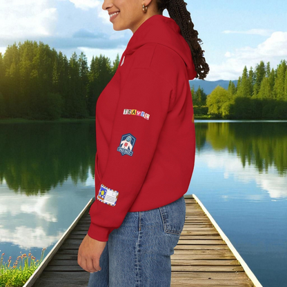Vacation Theme Graphic Unisex Hoodie, Travel Enthusiast Sweatshirt, Wanderlust Hooded Pullover