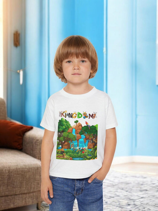 Animal Jungle Heavy Cotton™ Toddler T-shirt - Cute Safari Kids Shirt, Wildlife Graphic Tee