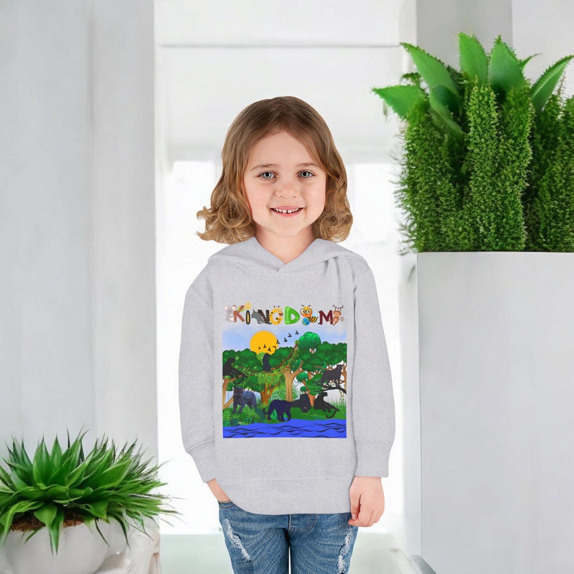 Panther Graphic Toddler Hoodie, Jungle Toddler Sweatshirt, Big Cats Kids Hoodie, Animal Print Child Pullover, Safari Theme Fleece Jumper