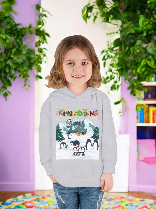 Penguin Toddler Hoodie, Arctic Animals Kids Fleece Sweatshirt, Animal Graphic Children's Pullover