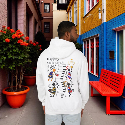 Handcrafted Afro Music Graphic Hoodie - Unisex Lightweight Hooded Sweatshirt, Hipster Hoodie