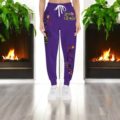 Afro Music Graphic Art Unisex Athletic Joggers, Running Leggings, Dance Pants