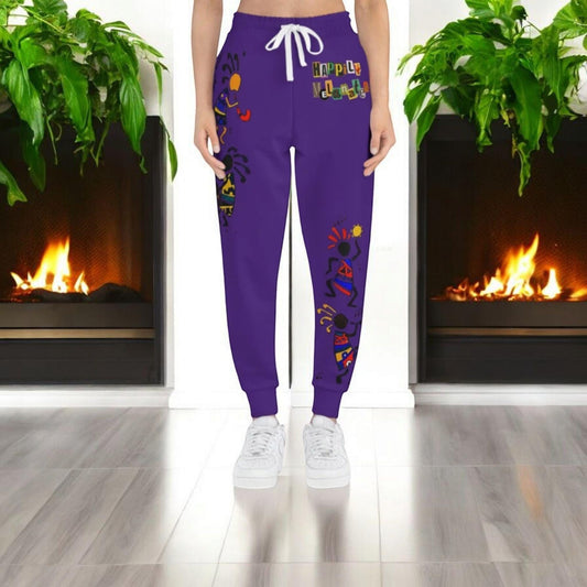 Afro Music Graphic Art Unisex Athletic Joggers, Running Leggings, Dance Pants