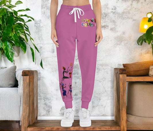 Afro Music Graphic Art Unisex Athletic Joggers, Running Leggings, Dance Pants