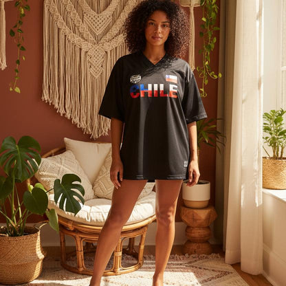 South African Flag Themed Graphic  Mesh V-Neck Soccer Jersey
