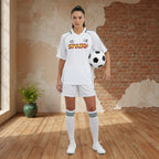 Soccer Jersey Featuring a Collared Design and Spain-Flag-Inspired Graphic Stripes ODMPOD