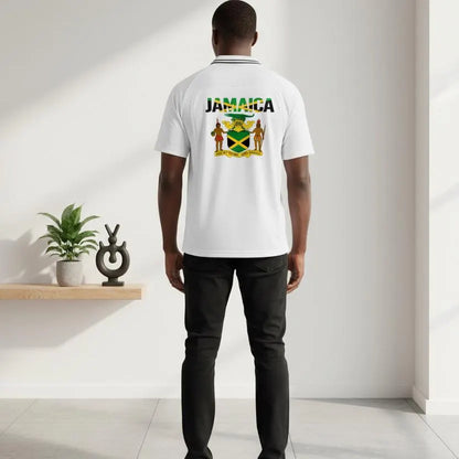 Jamaican Flag Themed Graphic V-Neck Soccer Jersey