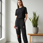 Unisex Punk Rock-Themed Graphic Drawstring Jogger Sweatpants ODMPOD