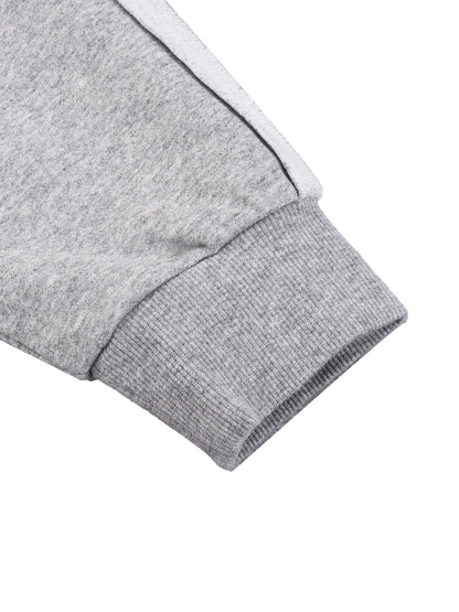 Jazz Singer Graphic Double Layered Zip Hoodie, Contrast Tape Raw Edge