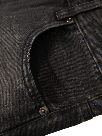 Men's Tiger Art Graphic Wash Heavyweight Denim Jeans
