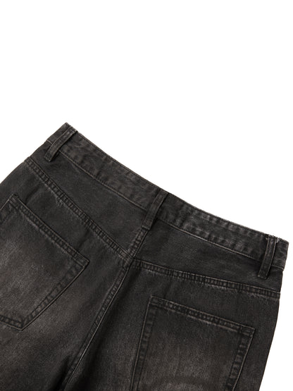 Men's Tiger Art Graphic Wash Heavyweight Denim Jeans