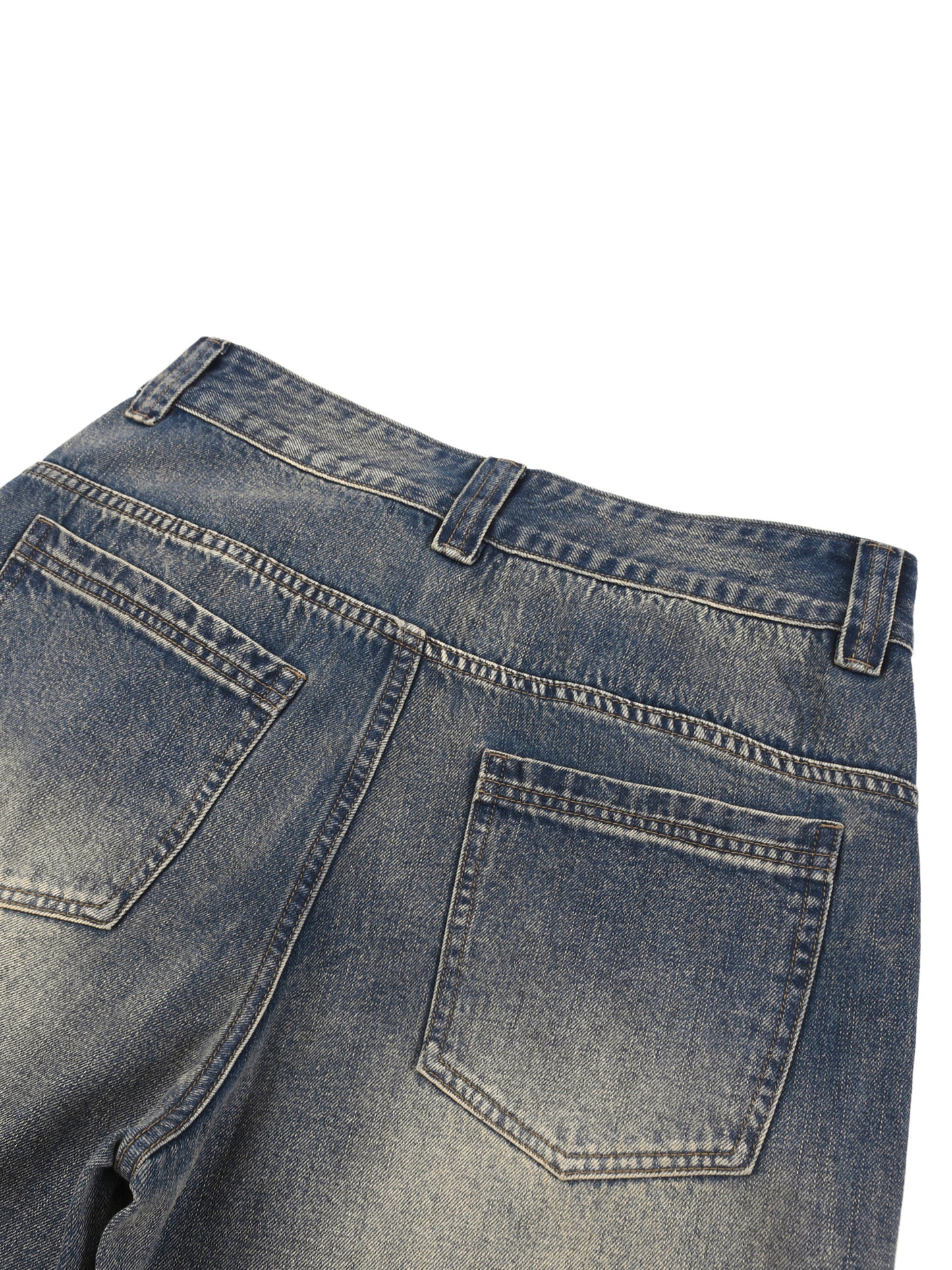 Tiger Art Graphic Unisex Vintage Wash Baggy Denim Shorts
