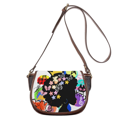 Afro Art, Graffiti Art Inspired Tambourin Bag With Single Strap