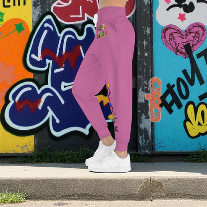 Afro Music Cartoon Art Unisex Athletic Joggers, Handcrafted Jogger Pants, Music Lover Gift