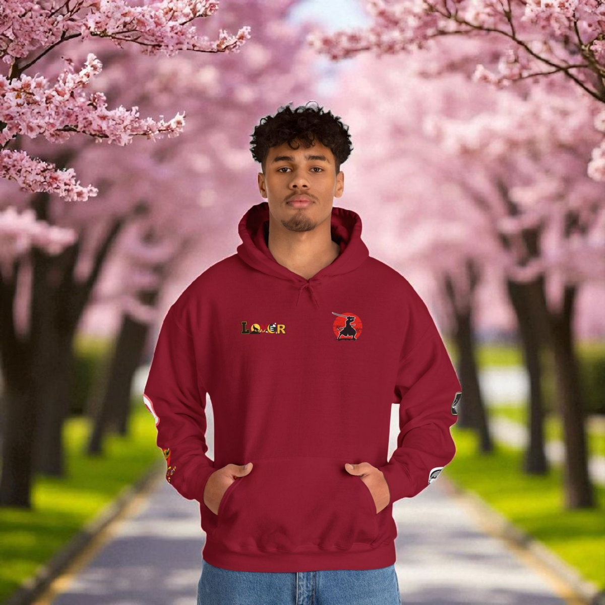 Dragon Ninja Themed Graphic Unisex  Hoodie Printify