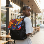 Vibrant Music-Inspired Unisex Shoulder Backpack - Stylish & Functional Printify