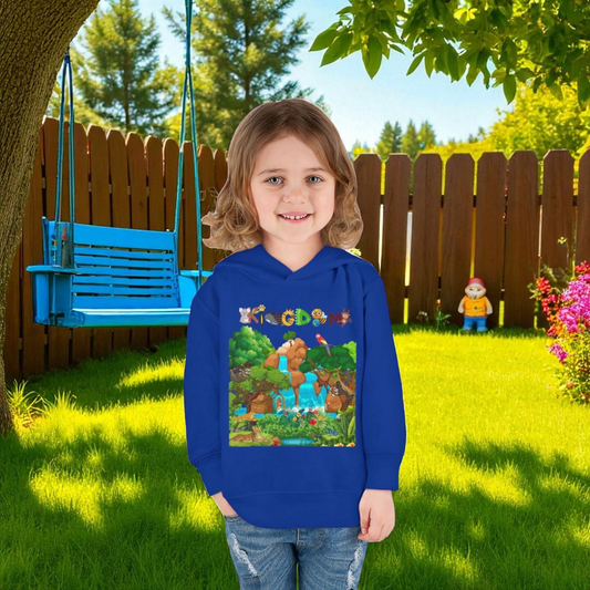 Jungle Life Toddler Hoodie, Kids Safari Pullover, Wildlife Theme , Graphic Nature Boy/Girl Jacket