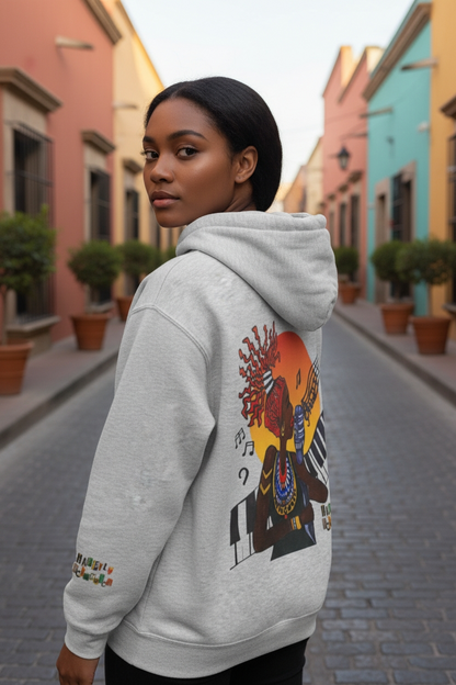 Jazz Singer Hoodie, Unisex Oversize Fleeced Hoodie