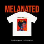 Unisex Crowned Black Woman Art Graphic Vintage Wash Drop Shoulder T-shirt ODMPOD