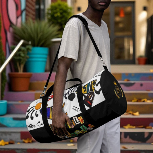 Ethnic Music Art Handmade Duffel - Bohemian Style Travel Bag