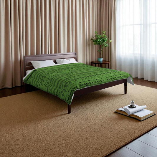 Boho Comforter, Aztec Pattern Bedding, Cozy Home Decor, Tribal Print Duvet Cover