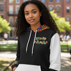 Handcrafted Ethnic Patterned Unisex Hoodie, Artisan Tribal Design Teespring