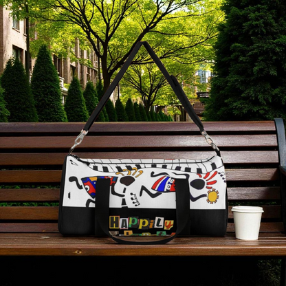 Ethnic Music Art Handmade Duffel - Bohemian Style Travel Bag