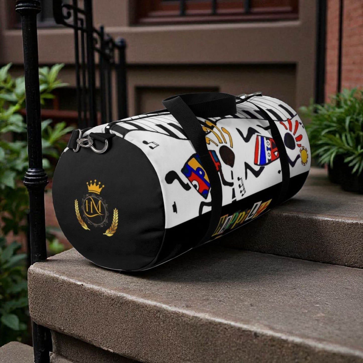 Ethnic Music Art Handmade Duffel - Bohemian Style Travel Bag