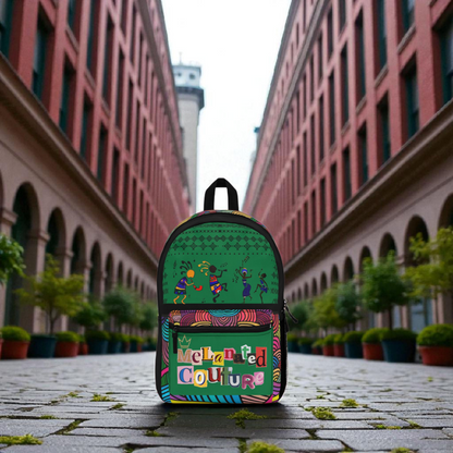Unique Tribal Dance Backpack, Ethnic Music Festival Bag, Boho Rucksack, Aztec Design