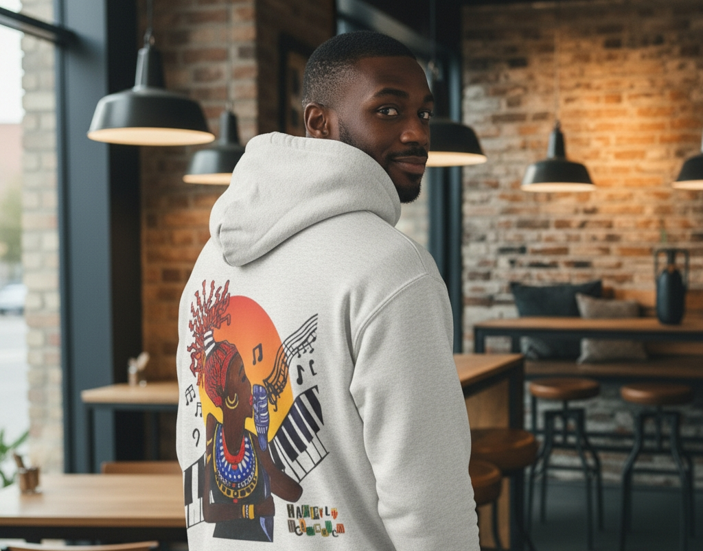 Jazz Singer Hoodie, Unisex Oversize Fleeced Hoodie