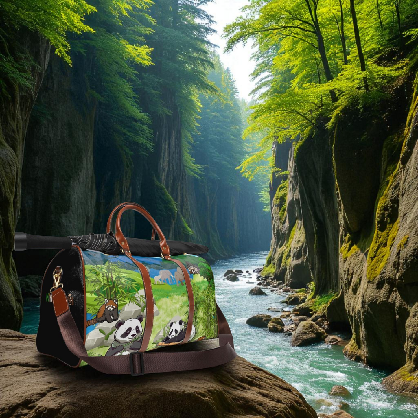 Adorable Panda Waterproof Travel Bag - Perfect for Adventurers & Animal Lovers